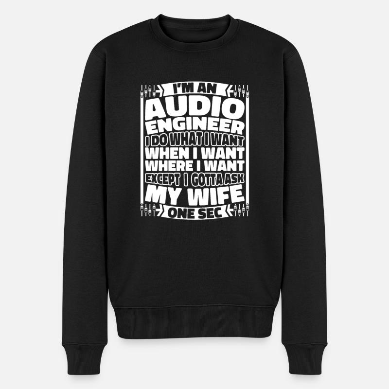 Sound Engineer Sound Engineer - Men's Premium Organic Jumper - black