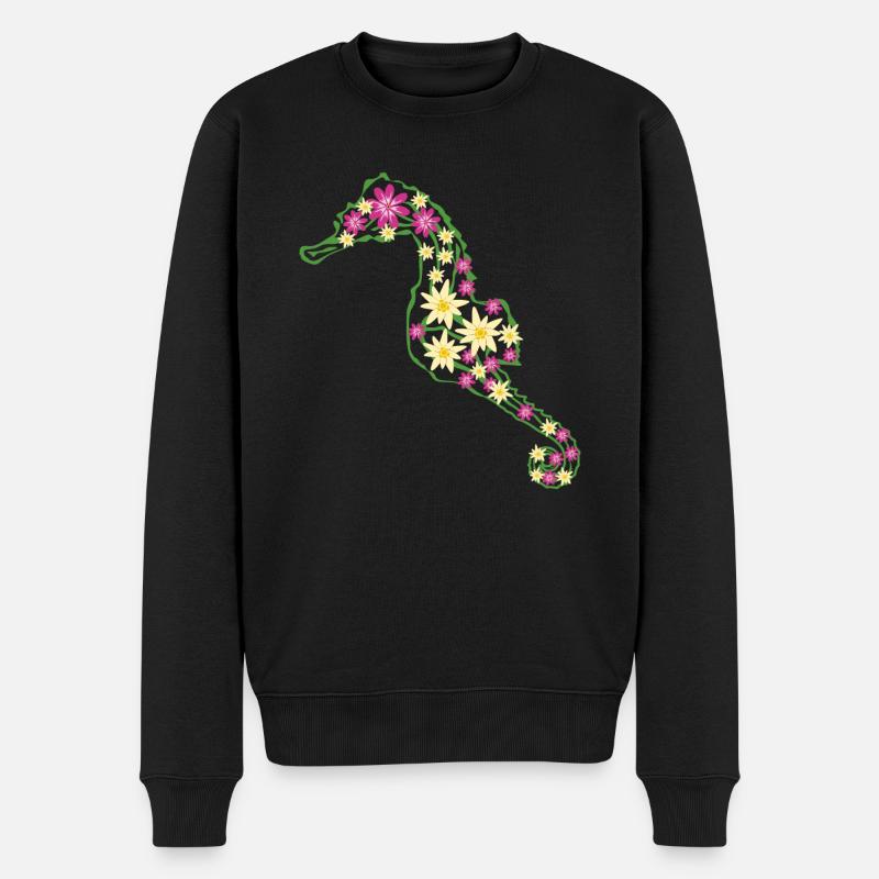 Hippocampe Hippocampe - Pull Premium bio Homme - noir