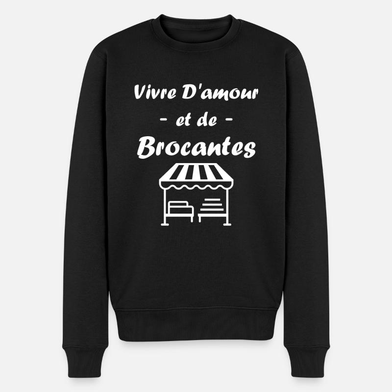 Vide grenier humour brocante - Pull Premium bio Homme - noir