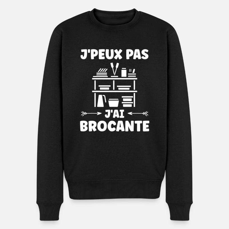 Vide grenier humour brocante - Pull Premium bio Homme - noir