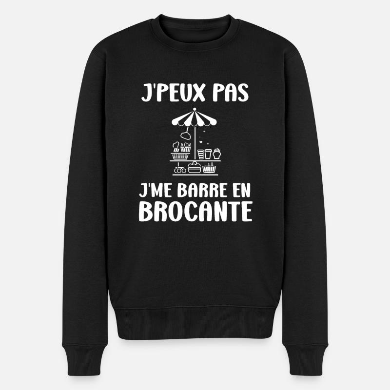 Vide grenier humour brocante - Pull Premium bio Homme - noir