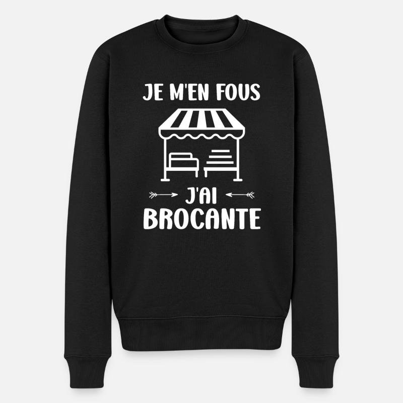 Vide grenier humour brocante - Pull Premium bio Homme - noir