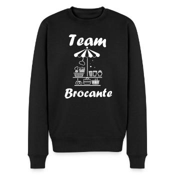 Vide grenier humour brocante - Pull Premium bio Homme - noir - Devant - Nico (187cm)