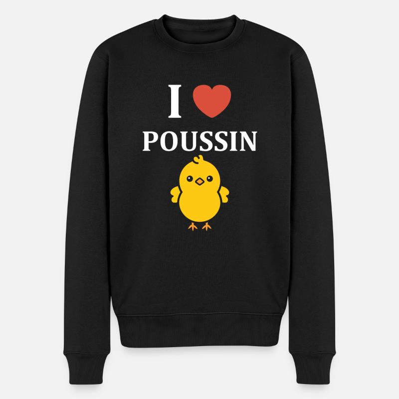 Humour bébé poussin - Pull Premium bio Homme - noir