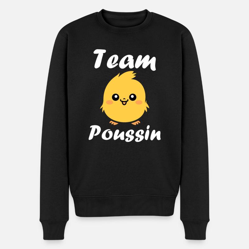 Humour petit poussin - Pull Premium bio Homme - noir