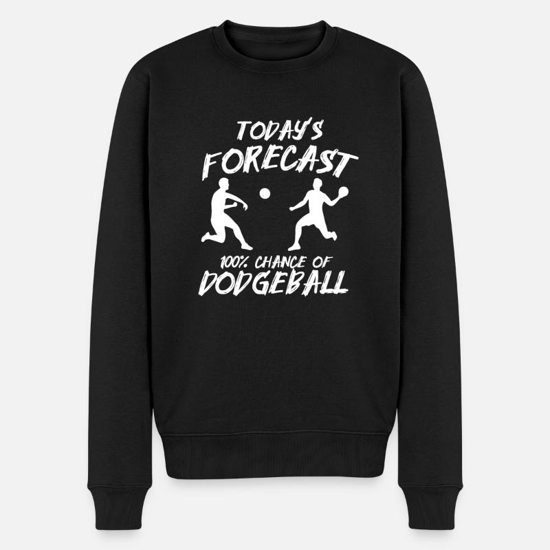 Geschenk für Dodgeball Spieler - Männer Premium Bio Pullover - Schwarz