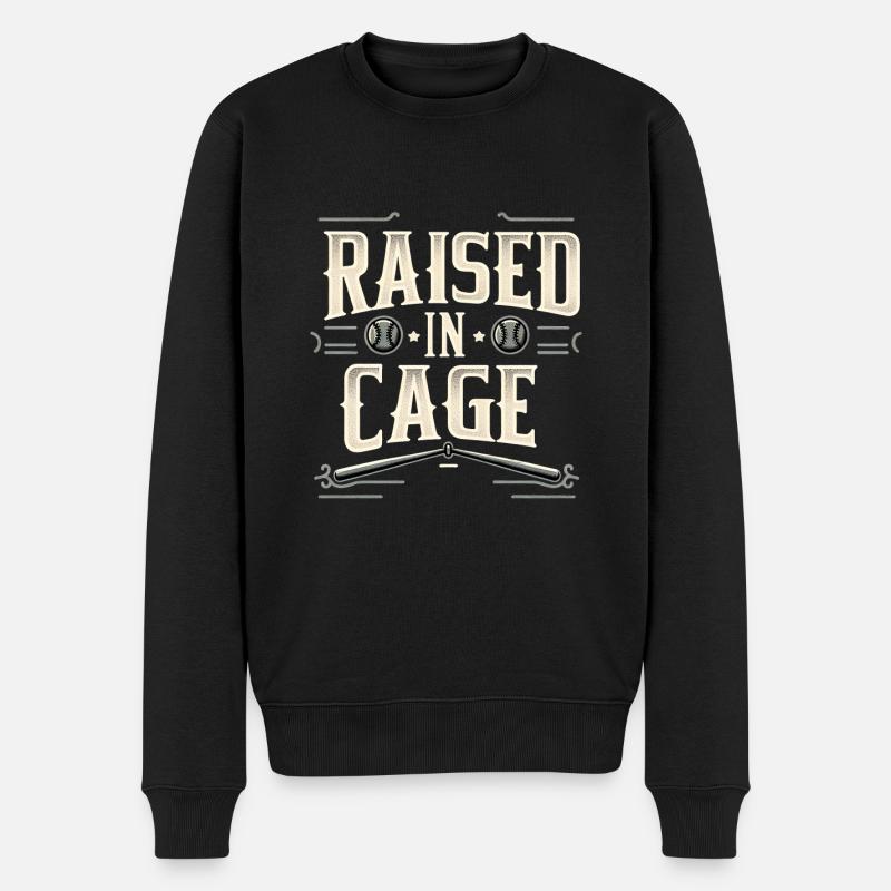 élevé dans une cage 21 - Pull Premium bio Homme - noir