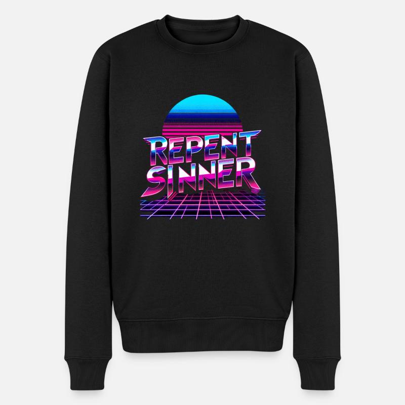 Repentez-vous, pécheur 19 - Pull Premium bio Homme - noir