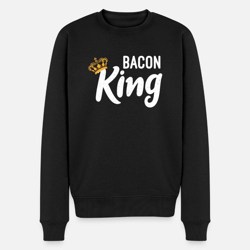Funny Bacon Gifts - Männer Premium Bio Pullover - Schwarz