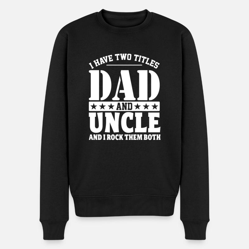 Papa - Pull Premium bio Homme - noir