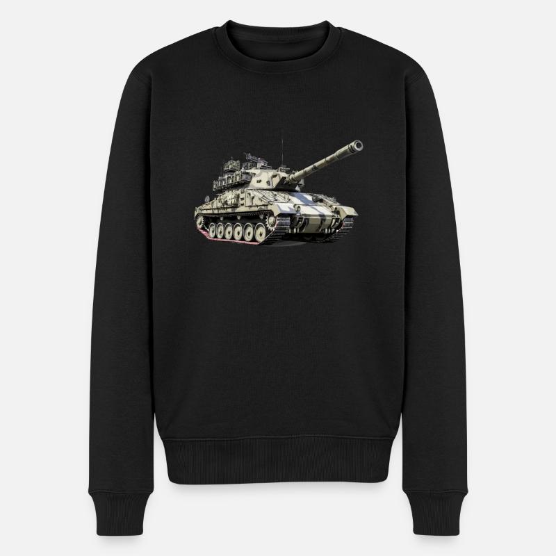 Char légendaire Soldat obusier blindé - Pull Premium bio Homme - noir
