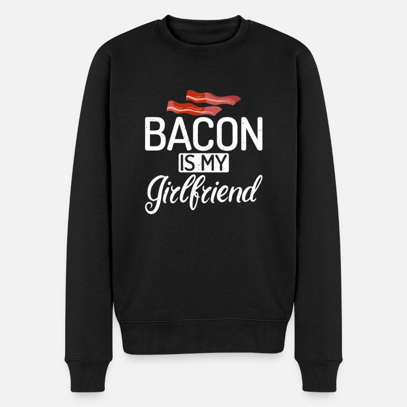 Cadeaux de bacon drôles - Pull Premium bio Homme - noir