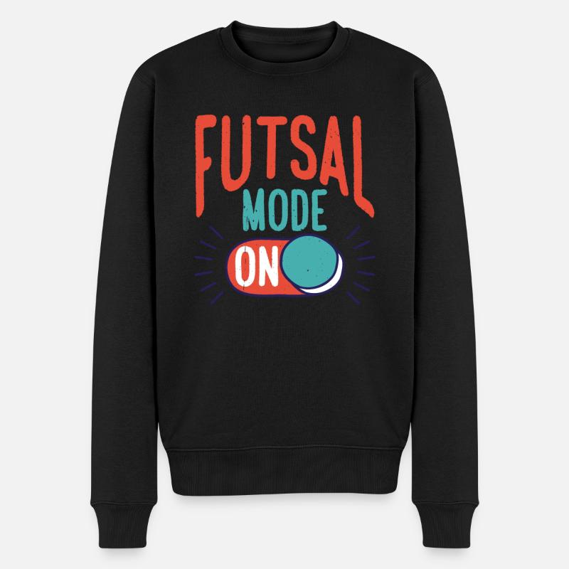 Futsal Mode On 14 - Männer Premium Bio Pullover - Schwarz