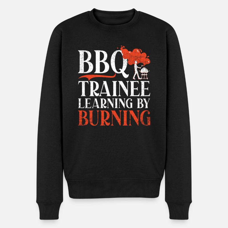 Grillades Barbecue Grillades - Pull Premium bio Homme - noir