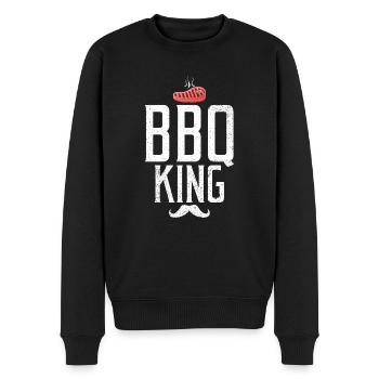 Grill Barbecue Grilling - Männer Premium Bio Pullover - Schwarz - Vorne - Nico (187cm)