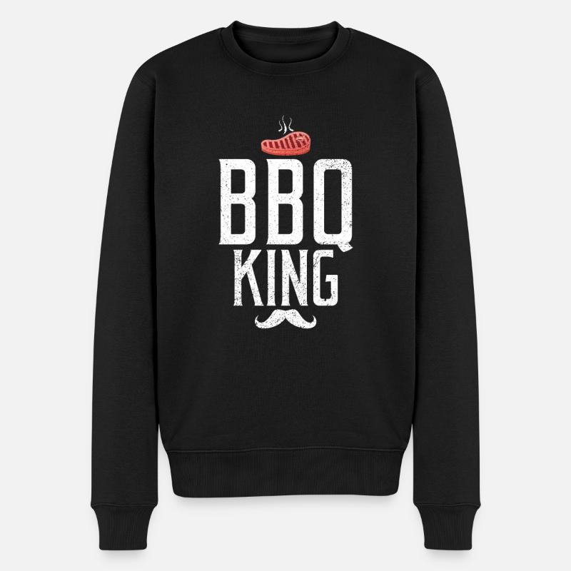 Grillades Barbecue Grillades - Pull Premium bio Homme - noir