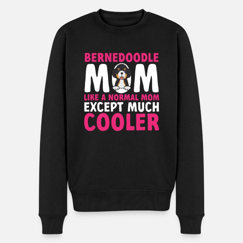 Bernedoodle Hund - Männer Premium Bio Pullover - Schwarz