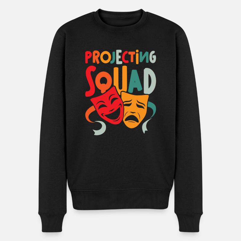 Schauspiellehrer Projecting Squad - Männer Premium Bio Pullover - Schwarz