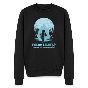 Polarlicht-aurora-verfolger Alaska Wilderness - Männer Premium Bio Pullover - Schwarz - Vorne - Nico (187cm)