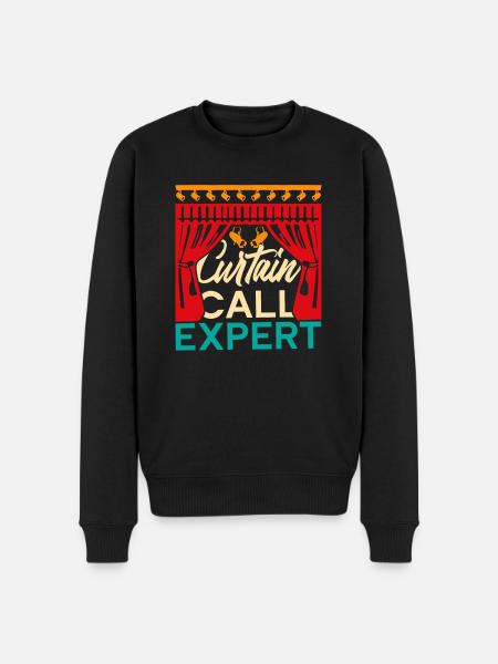 Schauspiellehrer Curtain Call Expert - Männer Premium Bio Pullover - Schwarz