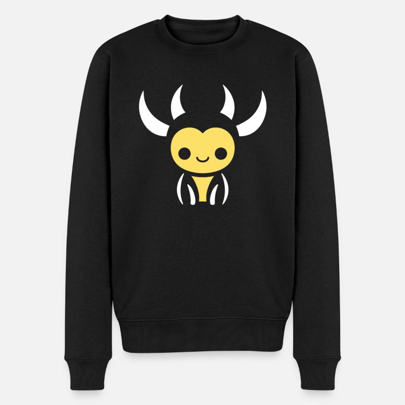 Dahu - Männer Premium Bio Pullover - Schwarz