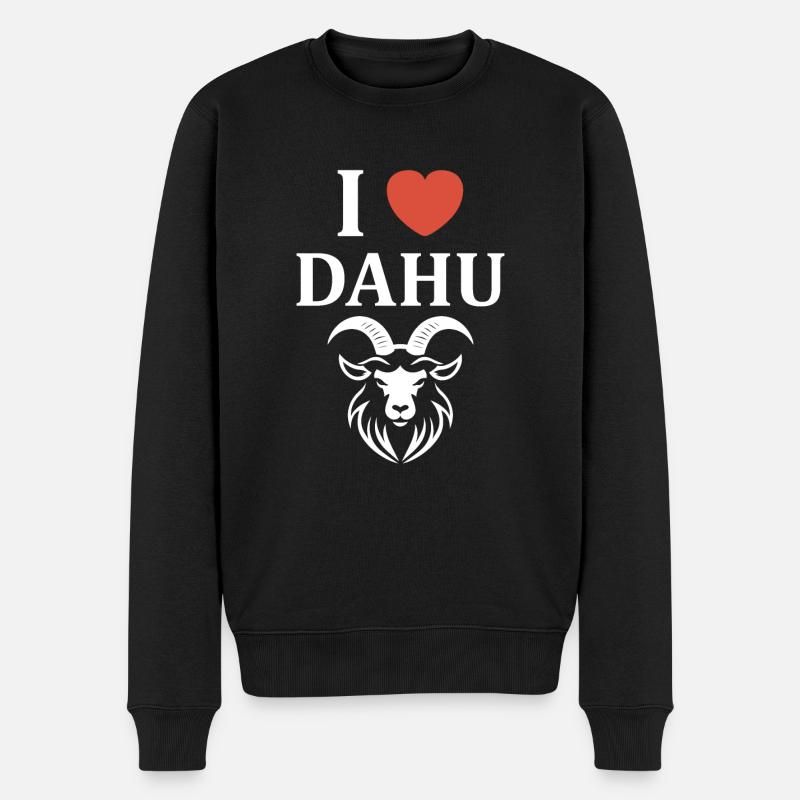 dahu - Pull Premium bio Homme - noir