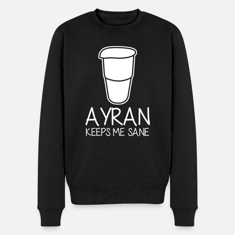 Ayran me garde sain d’ - Pull Premium bio Homme - noir