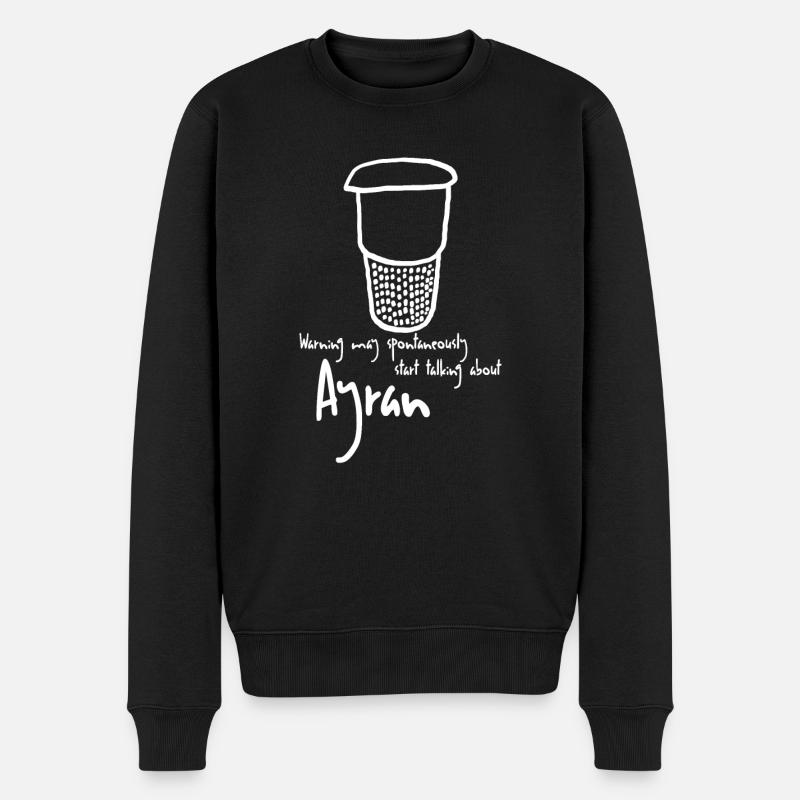 Ayran Joke - Männer Premium Bio Pullover - Schwarz