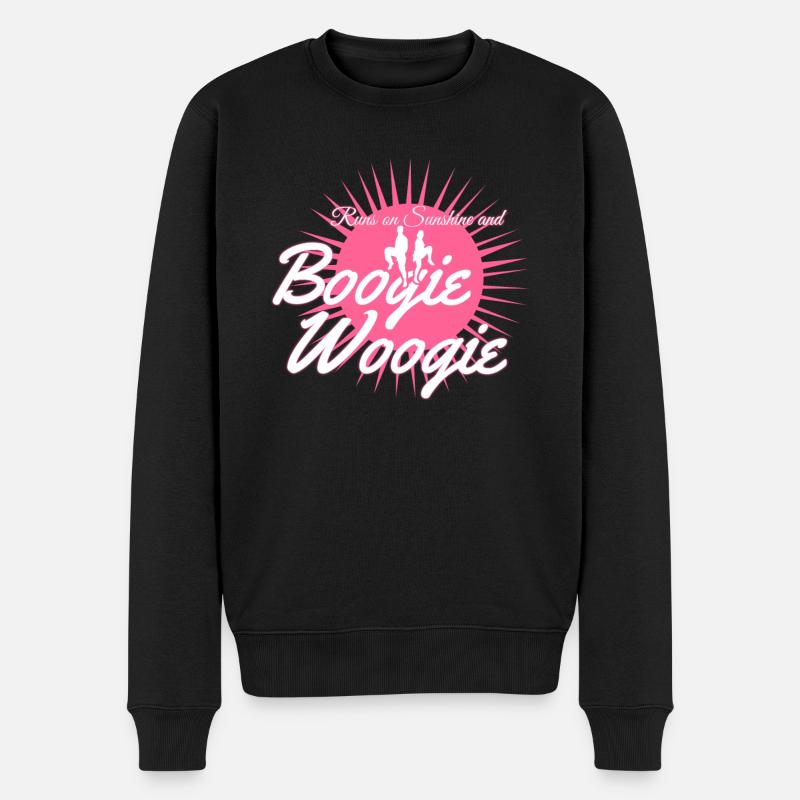 Boogie Woogie Dancing Swing - Männer Premium Bio Pullover - Schwarz