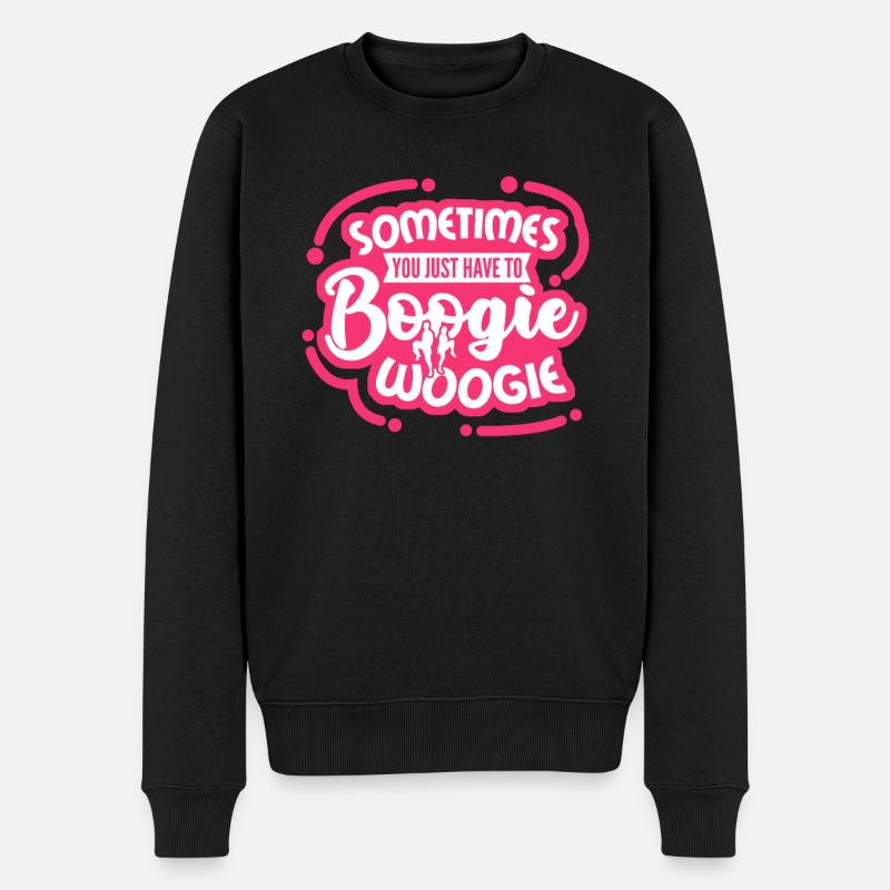 Boogie Woogie Boogie-Woogie Dancing - Männer Premium Bio Pullover - Schwarz