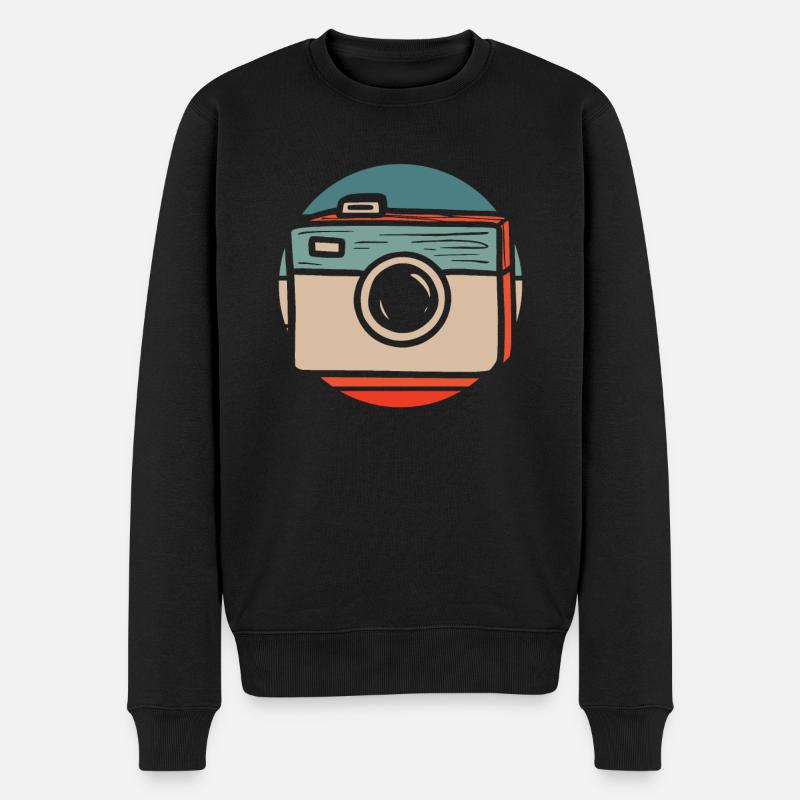 Fotograf Fotografie Kamera - Männer Premium Bio Pullover - Schwarz