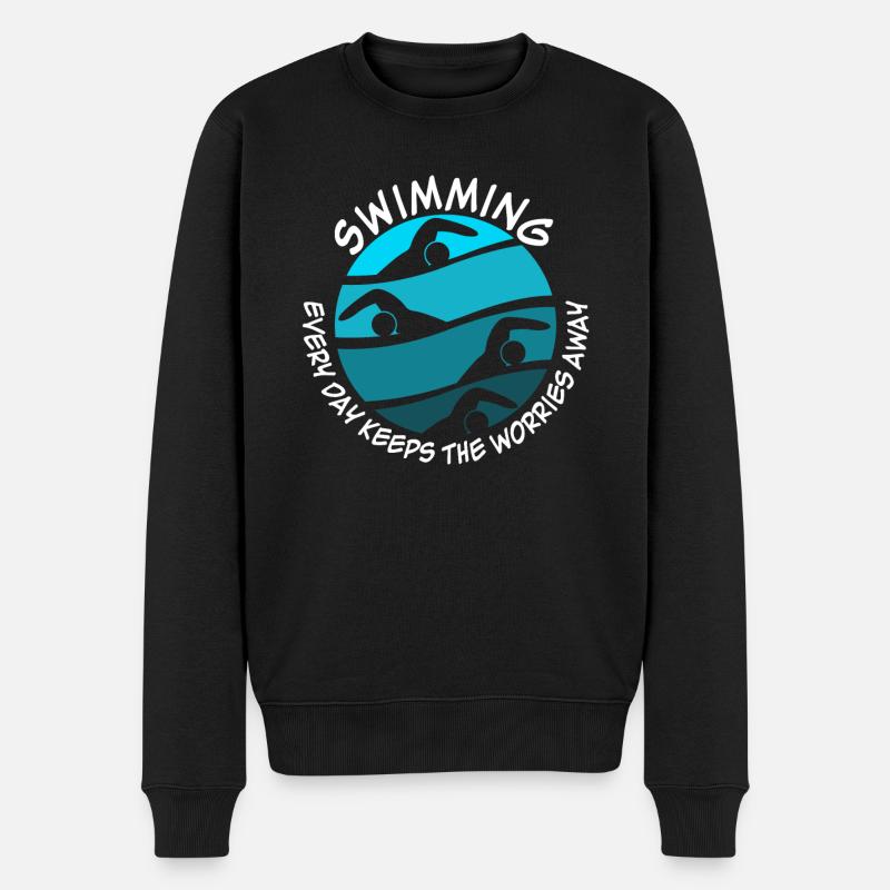 Nageur Piscine Triathlon - Pull Premium bio Homme - noir