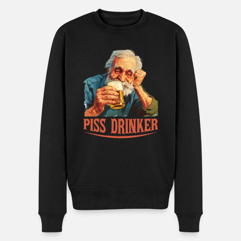 Buveur de pisse 44 - Pull Premium bio Homme - noir