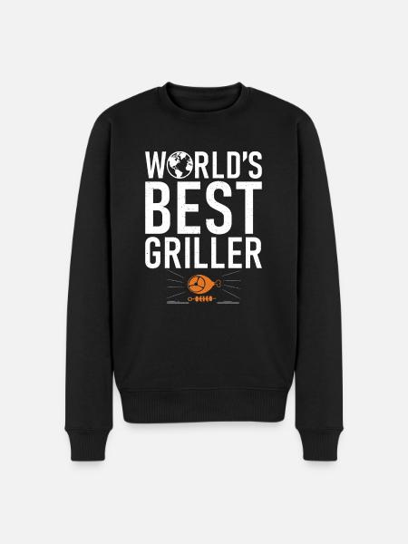 Grill Barbecue Grilling - Men's Premium Organic Jumper - black