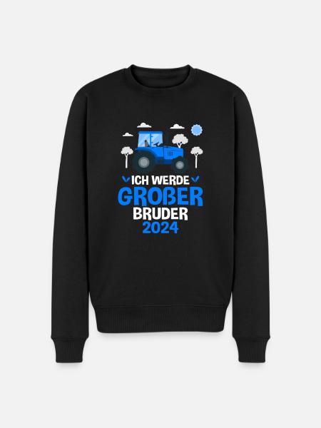 Großer Bruder 2024 - Männer Premium Bio Pullover - Schwarz