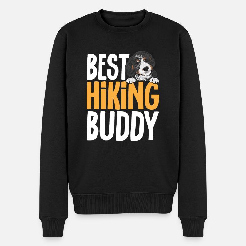 Bernedoodle Hund - Männer Premium Bio Pullover - Schwarz