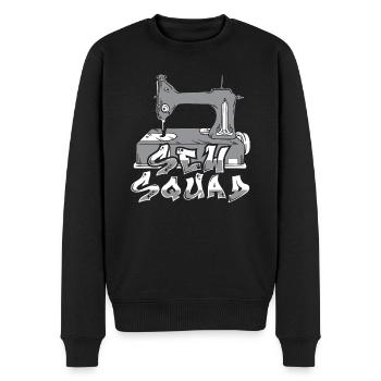 Sewing Sewing Machine - Men's Premium Organic Jumper - black - Front - Nico (187cm)