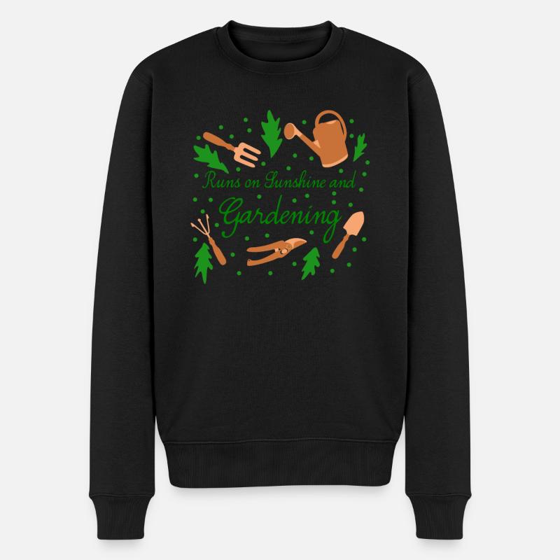 Jardinier Jardinage Jardin - Pull Premium bio Homme - noir