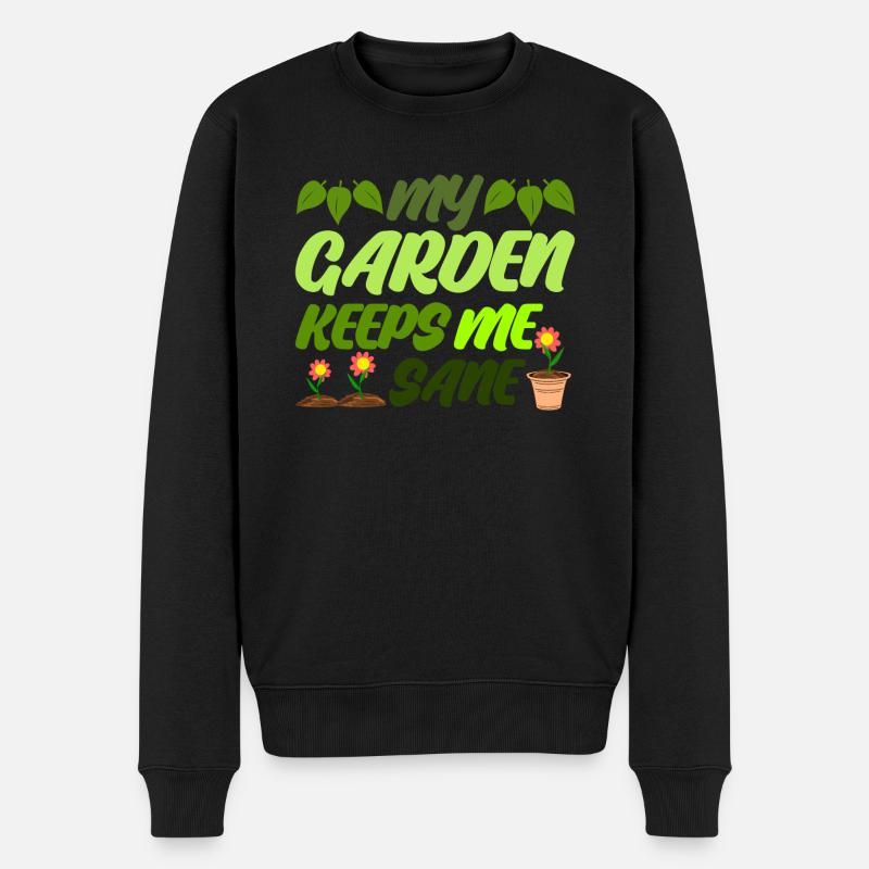 Jardinier Hobby Jardinage Jardin - Pull Premium bio Homme - noir