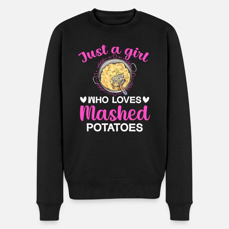 Mashed potatoes Mashed potatoes - Men's Premium Organic Jumper - black