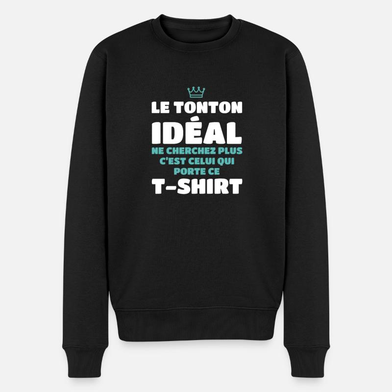 Le Tonton idéal ne cherchez plus c'est moi - Pull Premium bio Homme - noir