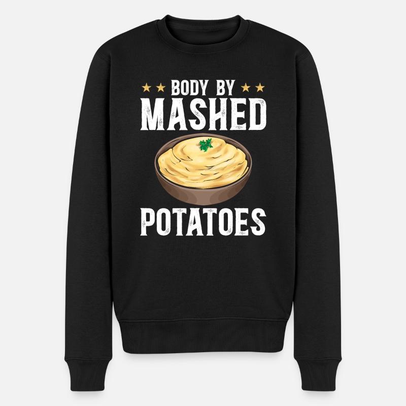 Mashed potatoes Mashed potatoes - Men's Premium Organic Jumper - black