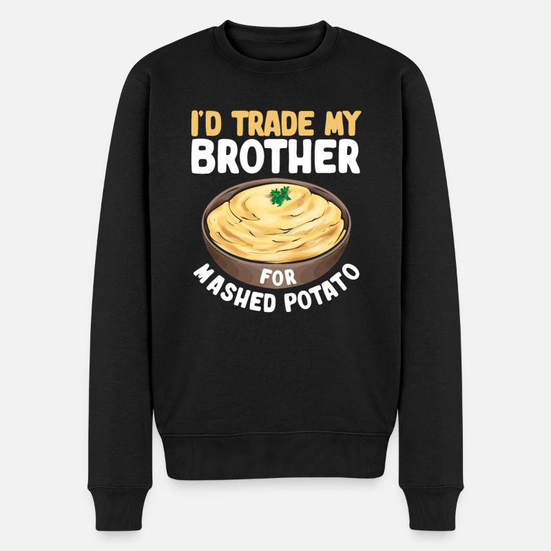 Mashed potatoes Mashed potatoes - Men's Premium Organic Jumper - black