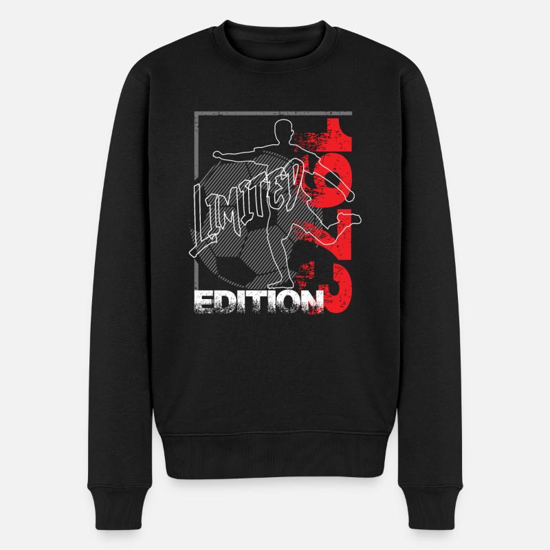 Limited Edition 1973 Limited Edition Fußball - Männer Premium Bio Pullover - Schwarz