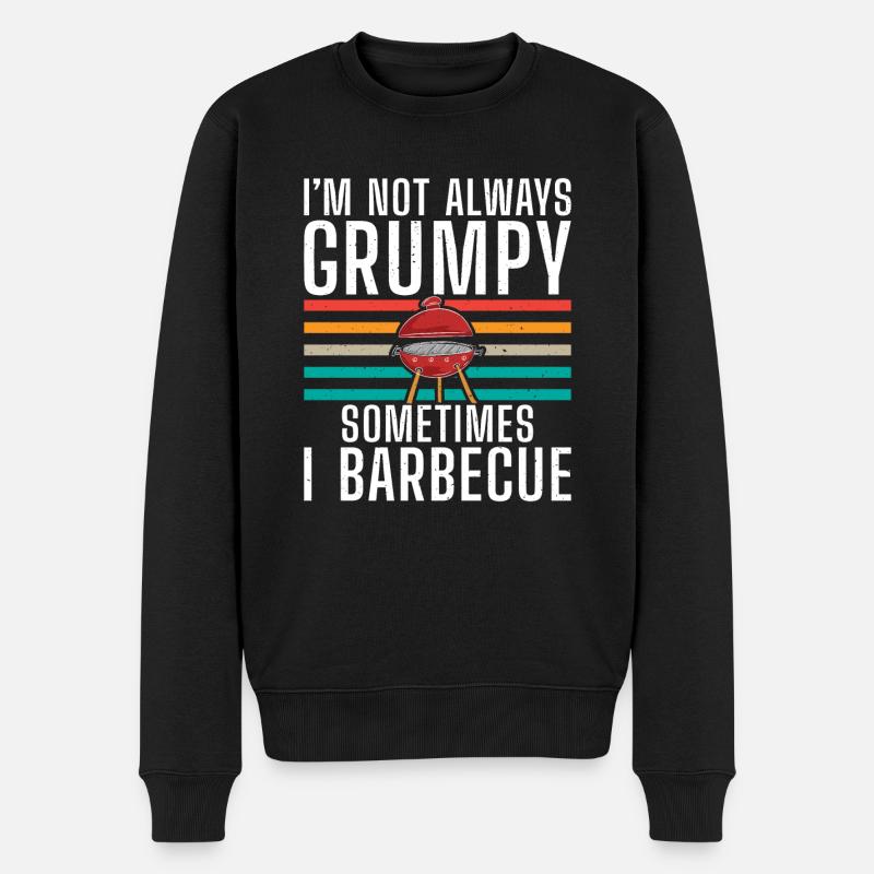Grillades Barbecue Grillades - Pull Premium bio Homme - noir