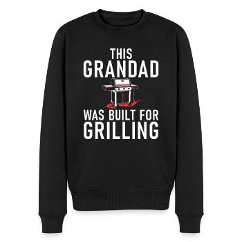 Grill Barbecue Grilling - Männer Premium Bio Pullover - Schwarz - Vorne - Nico (187cm)