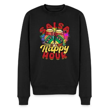 Salsa My Happy Hour Salsero Salsera - Männer Premium Bio Pullover - Schwarz - Vorne - Nico (187cm)