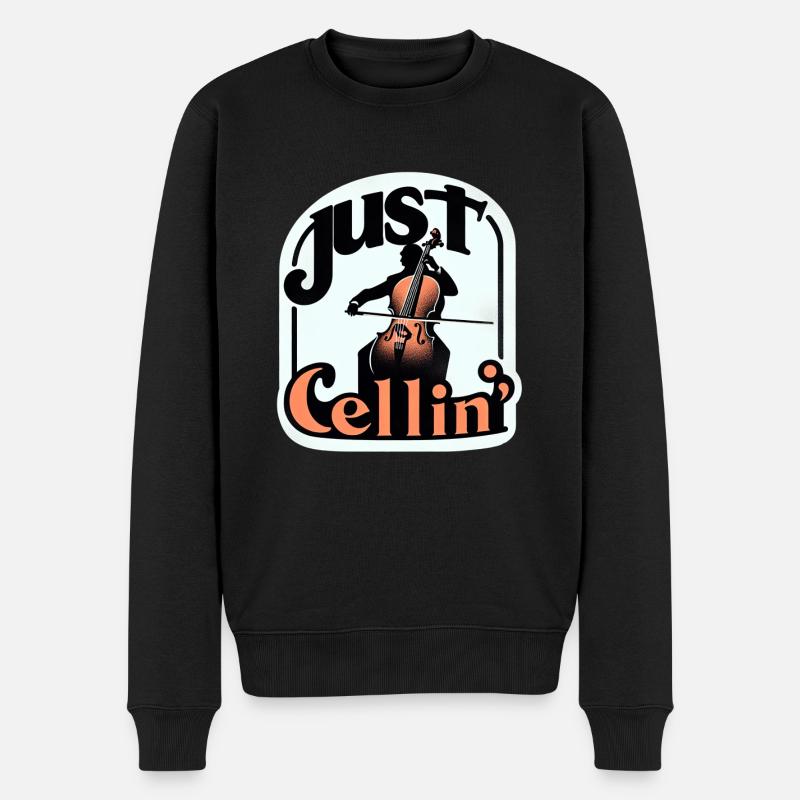 Juste Cellin' 9 - Pull Premium bio Homme - noir