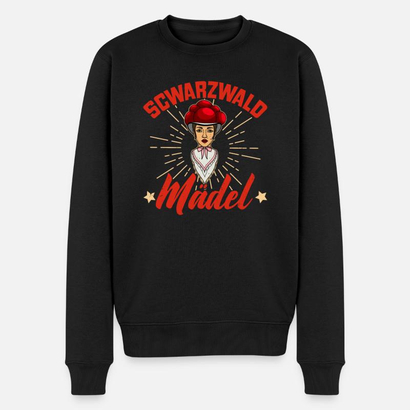 Schwarzwaldmädel Schwarzwald allemand Wald - Pull Premium bio Homme - noir