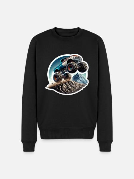 Monster Truck, Monster Truck - Økologisk premium-sweatshirt til mænd - sort